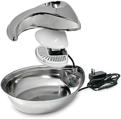 Pet Stainless Steel Fountain Raindrop Design