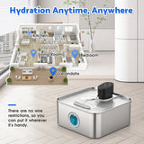 7L Wireless pet Water Fountain Stainless Steel