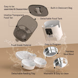 Smart WiFi Pet Feeder – 6L Automatic Dog/Cat Dispenser with Double Bowl, Meal Scheduling, App Control & Voice Meal Call