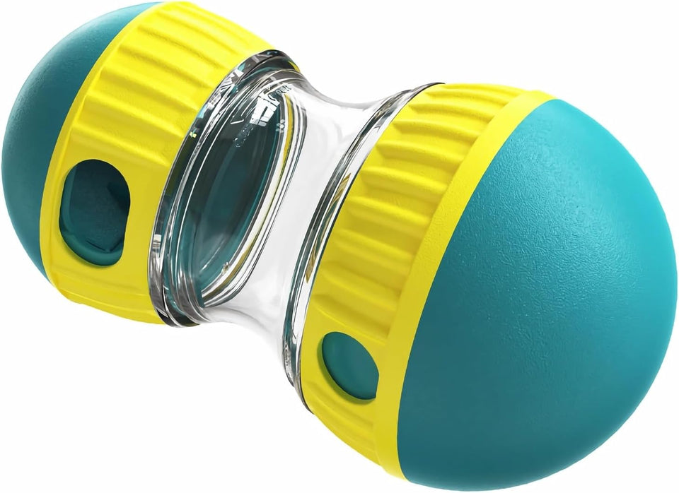 Interactive dog treat dispensing toys & adjustable slow feeder balls