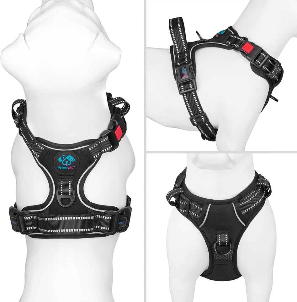 Reflective Dog Harness Large Breed Adjustable No Pull Vest