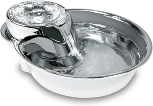 Pet Stainless Steel Fountain Raindrop Design