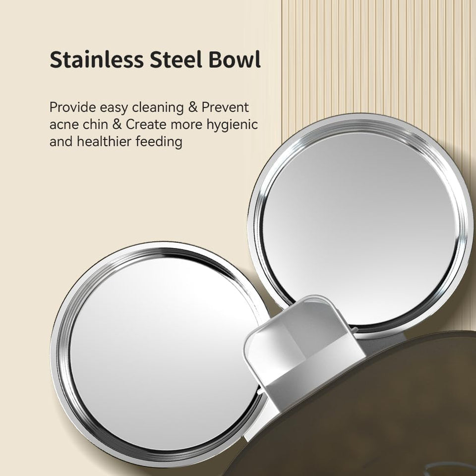 Smart WiFi Pet Feeder – 6L Automatic Dog/Cat Dispenser with Double Bowl, Meal Scheduling, App Control & Voice Meal Call