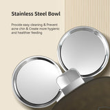 Smart WiFi Pet Feeder – 6L Automatic Dog/Cat Dispenser with Double Bowl, Meal Scheduling, App Control & Voice Meal Call