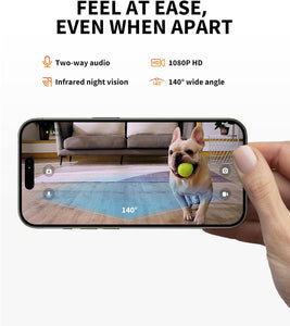 PETKIT Automatic Cat Feeder with Camera, 1080P HD Video with Night Vision, 2.4G WiFi Pet Feeder for Cat & Small Dog