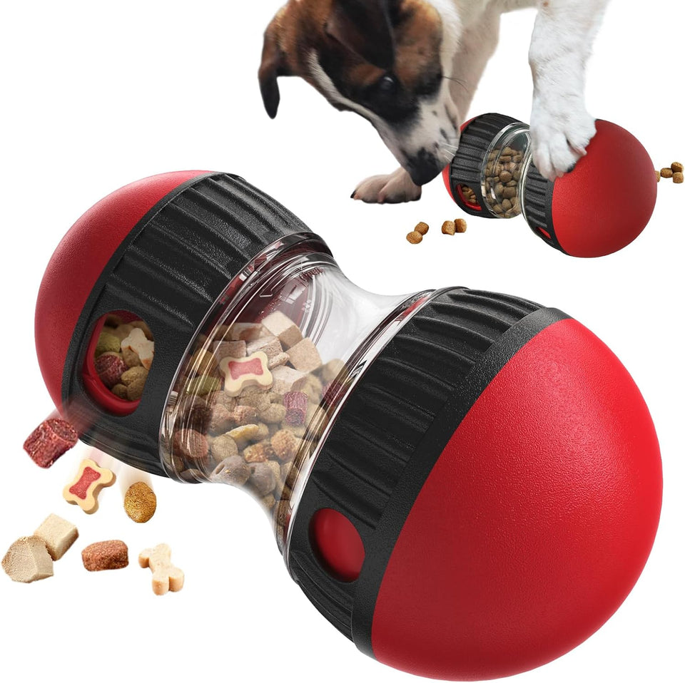 Dog Food Puzzle Toy Adjustable Treat Dispensing Food Dispenser Slow Feeder