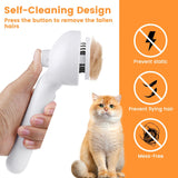 Steam Brush for Shedding, Steamy Cat Brush for Long & Short Haired Cats & Dogs