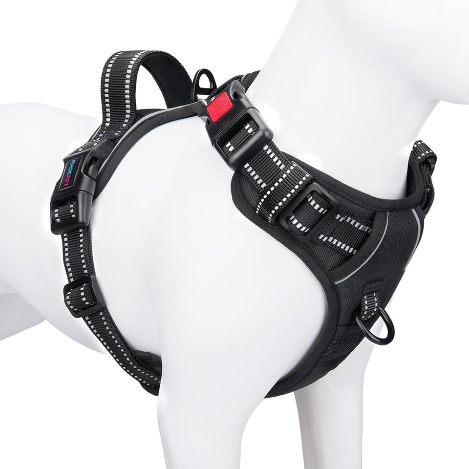 Reflective Dog Harness Large Breed Adjustable No Pull Vest