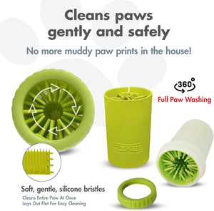 Portable Dog Paw Cleaner, Large, Green