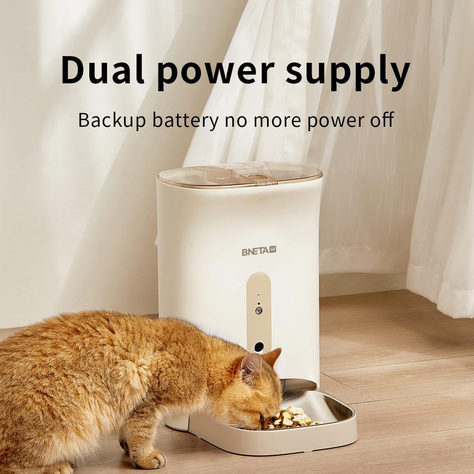 Smart Pet Feeder F1-D - Real time monitoring with Full HD Camera
