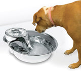 Pet Stainless Steel Fountain Raindrop Design