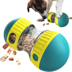 Interactive dog treat dispensing toys & adjustable slow feeder balls