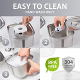 Water Fountain, 95oz/2.8L Automatic Pet Fountain Dog Water Dispenser with Replacement Filters