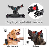Reflective Dog Harness Large Breed Adjustable No Pull Vest