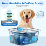 Large Dog Water Fountain Stainless Steel Automatic dog water dispenser