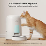 Automatic Cat Feeders, Cat Food Dispenser with Stainless Steel Bowl, Timed Cat Feeder, Programmable Portion Size Control 6 Meals Per Day, 2L for...