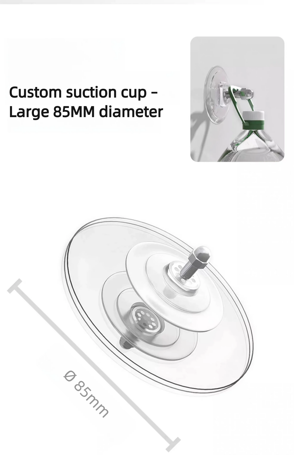 Cat Window Hammock with Strong Suction Cups, Ø85mm – Removable Fabrics, Holds up to 20KG