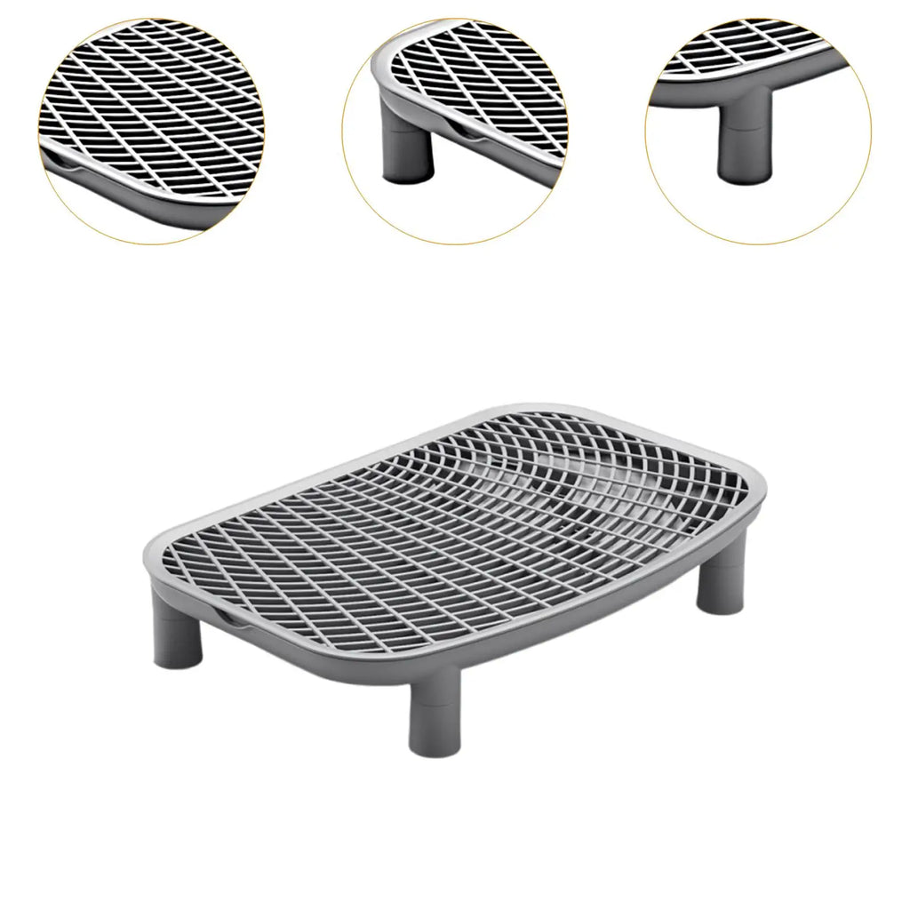 Cat Litter Ramp Plastic Kitten Litter Box Footboard Anti-carrying Cat Litter Pad for Cat Kitten Pet Cleaning Supplies