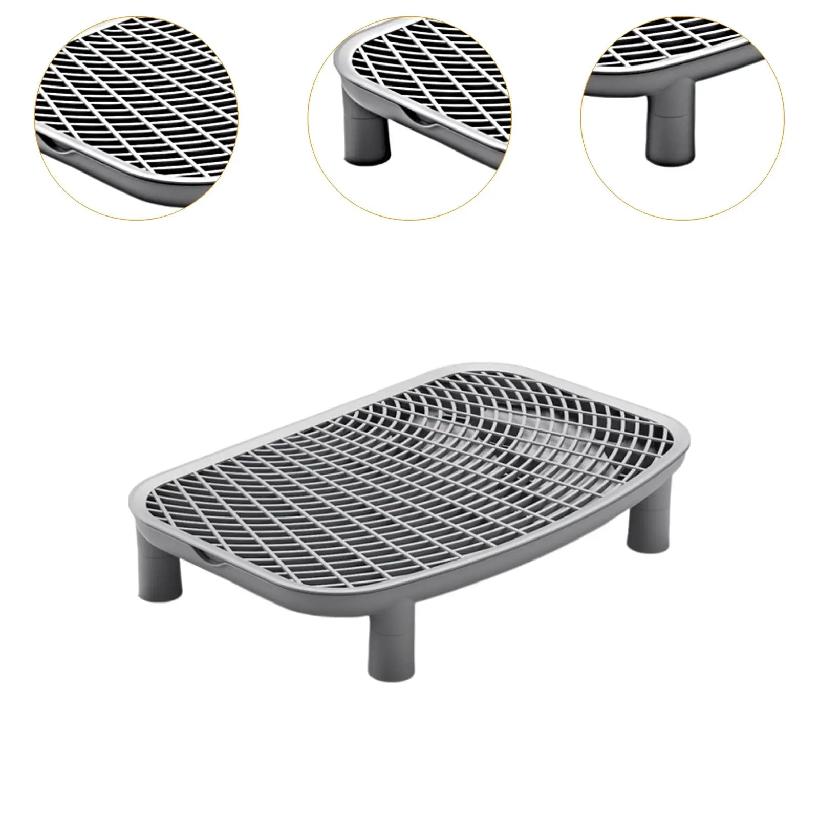 Cat Litter Ramp Plastic Kitten Litter Box Footboard Anti-carrying Cat Litter Pad for Cat Kitten Pet Cleaning Supplies