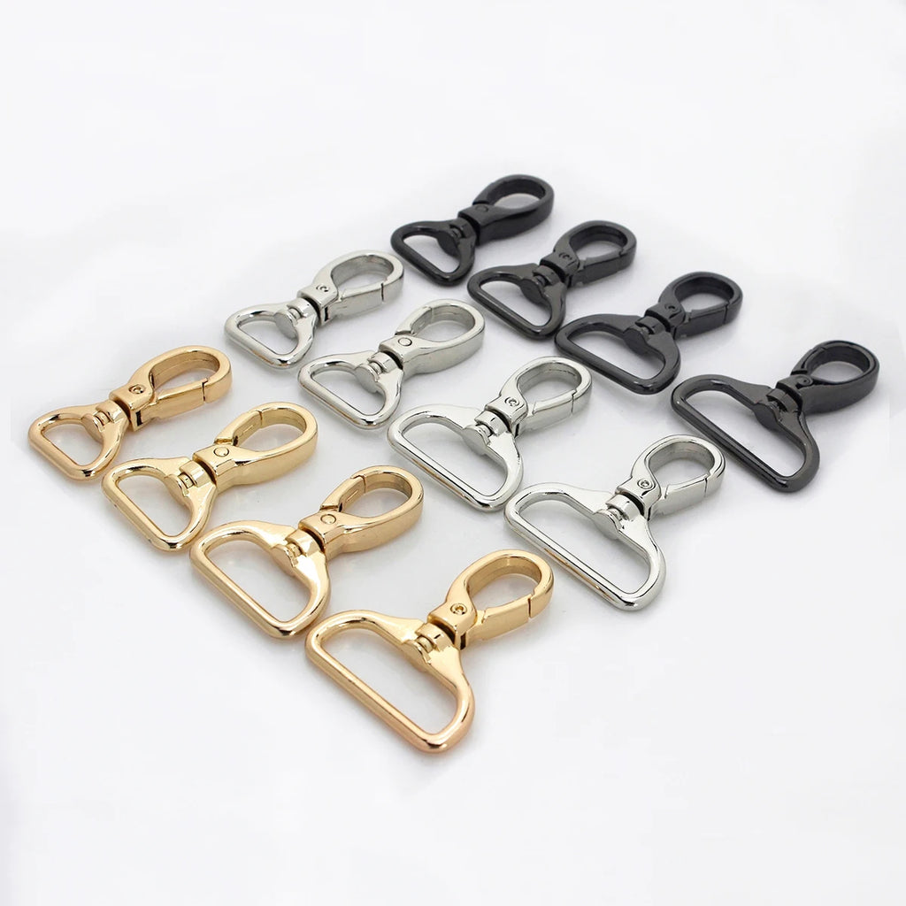 1piece Metal Carabiner Snap Hook Trigger Lobster Clasp Clip Swivel Spring Gate Leather Craft Pet Leash Bag Strap Belt Webbing