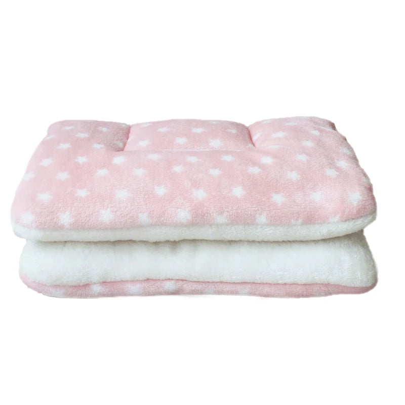 Dog Bed Thickened Dog Mat Pet Cat Soft Fleece Pad Blanket Bed Mat Cushion Home Washable Rug Keep Warm Pet Supplies cama perro