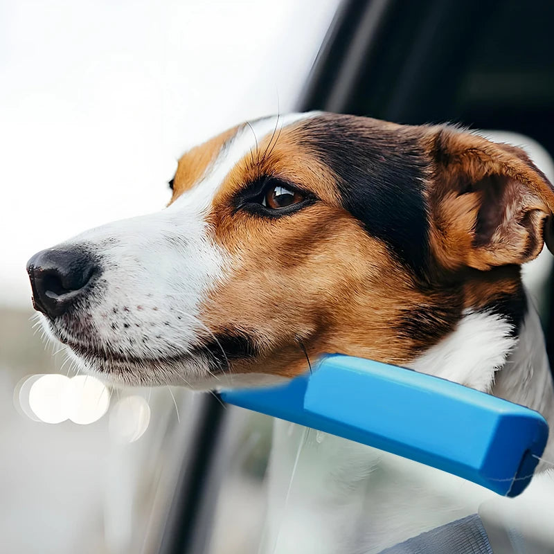 Comfortable Foam Car Window Cushion for Dogs, Blue 25cm Chin Support for Vehicle Rides