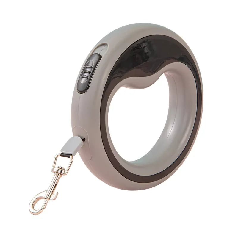 Retractable Dog Lead Heavy-Duty Extendable Dog Leads Strong Nylon Tape Leash One-Handed Brake  Lock Tangle-Free Design for Small