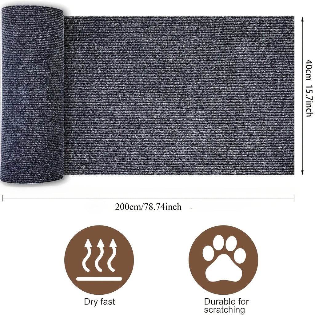 Trimable Cat Furniture Protector，Equipped with self-adhesive scratch pads，Protect the Sofa、Door and Cat Tree Stand Safe from Cla