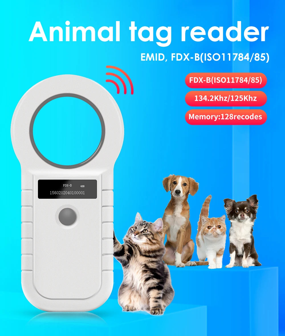 Boland W90D Pet Chip Reader Microchip Scanner Pet Chip Scanner Pet Animal Chips Scanner Pet Microchip Reader For Fish Tutle