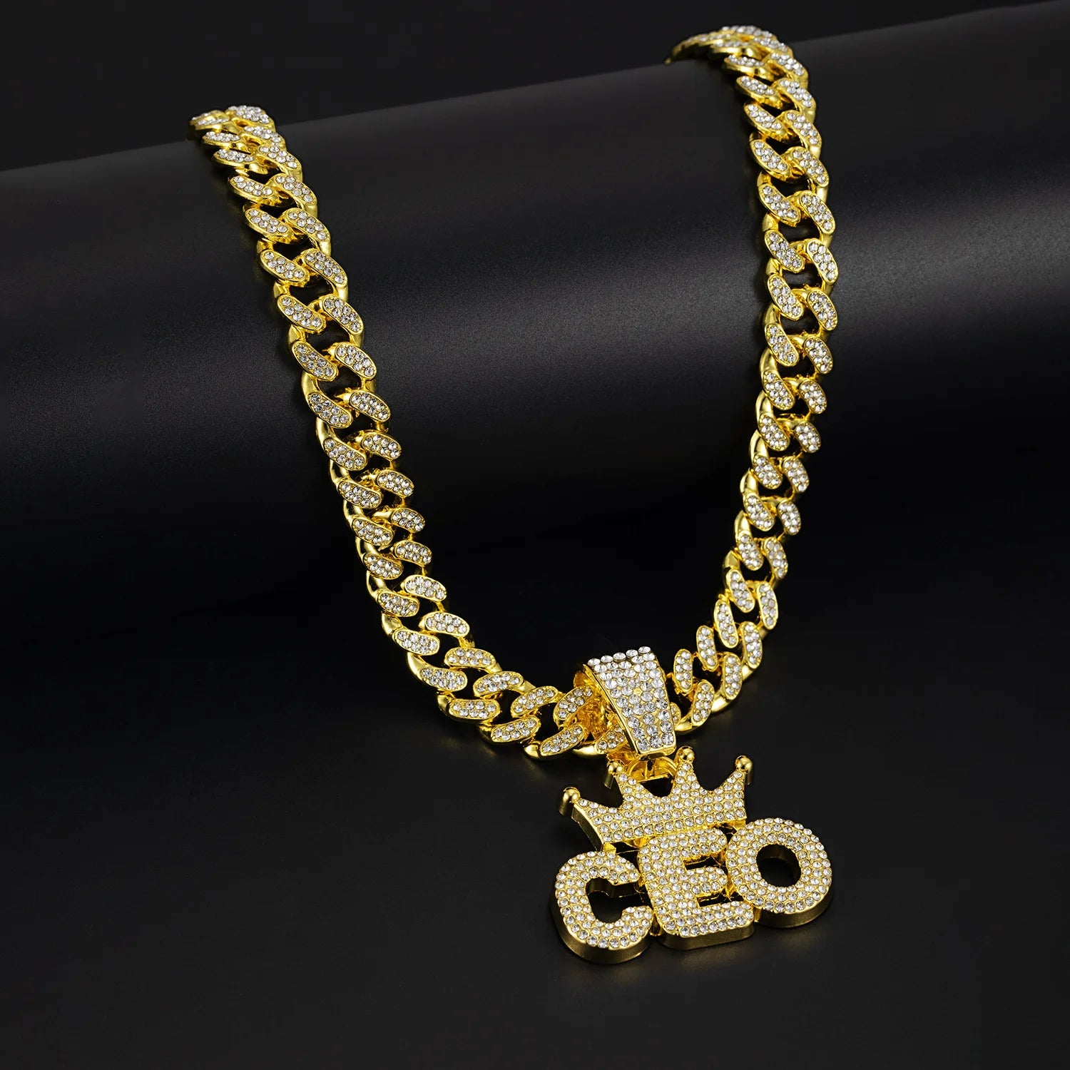 Cuban Dog Chain, Alloy Pet Dog Collar, Gold Necklace for Small to Large Dogs CEO BOSS Luxury Pendant Jewelry Accessory 2026 NEW