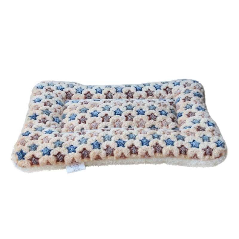 Dog Bed Thickened Dog Mat Pet Cat Soft Fleece Pad Blanket Bed Mat Cushion Home Washable Rug Keep Warm Pet Supplies cama perro