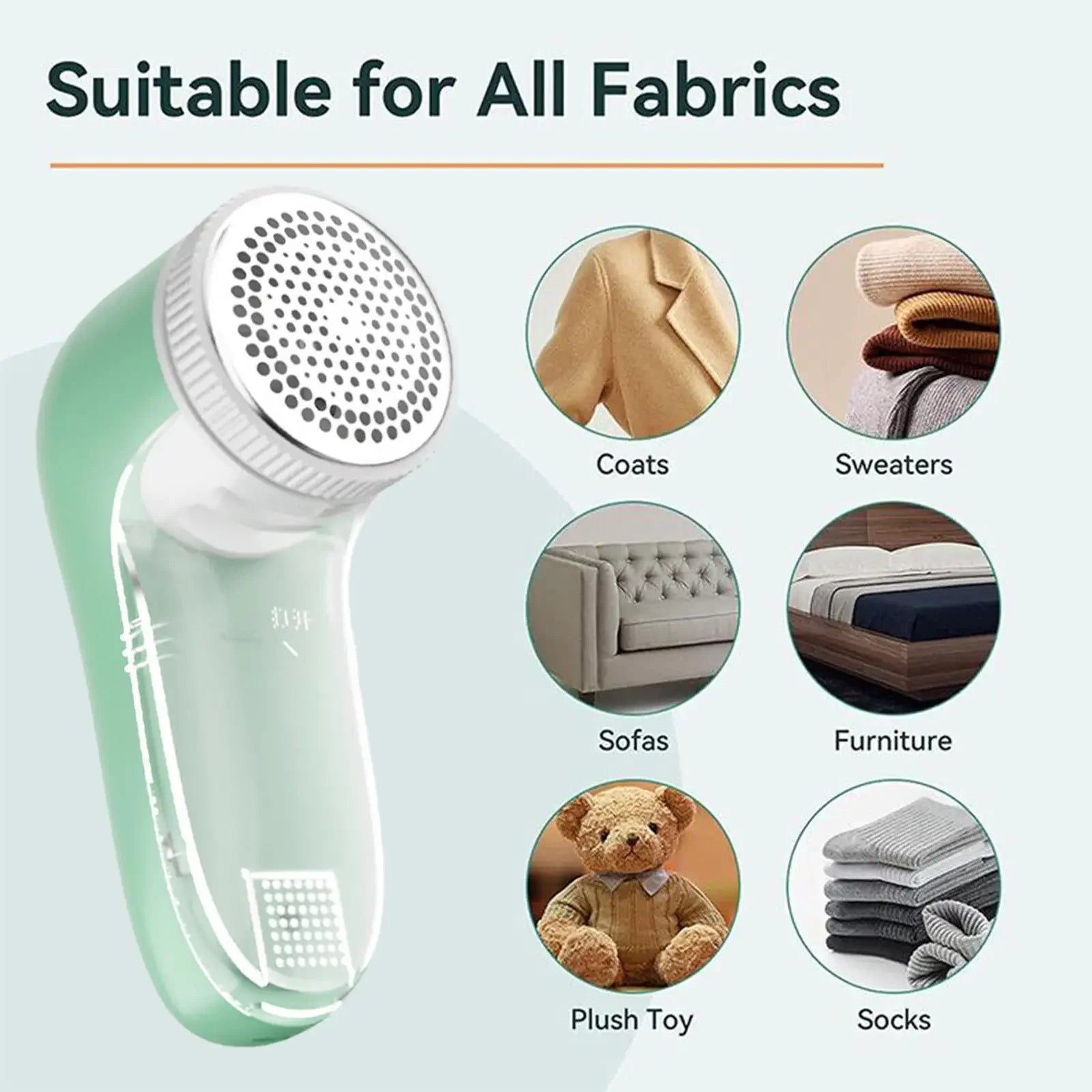 Electric Fabric Shaver Household Clothing Lint Remover Pet Hair Remover Electric Tool Efficiently Removes Lint & Cat Fur