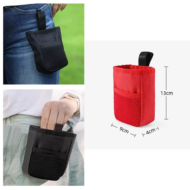 Portable Dog Training Treat Pouch Outdoor Walking Waist Bag Pet Snack Food Storage Bag With Clip For Obedience Agility Training