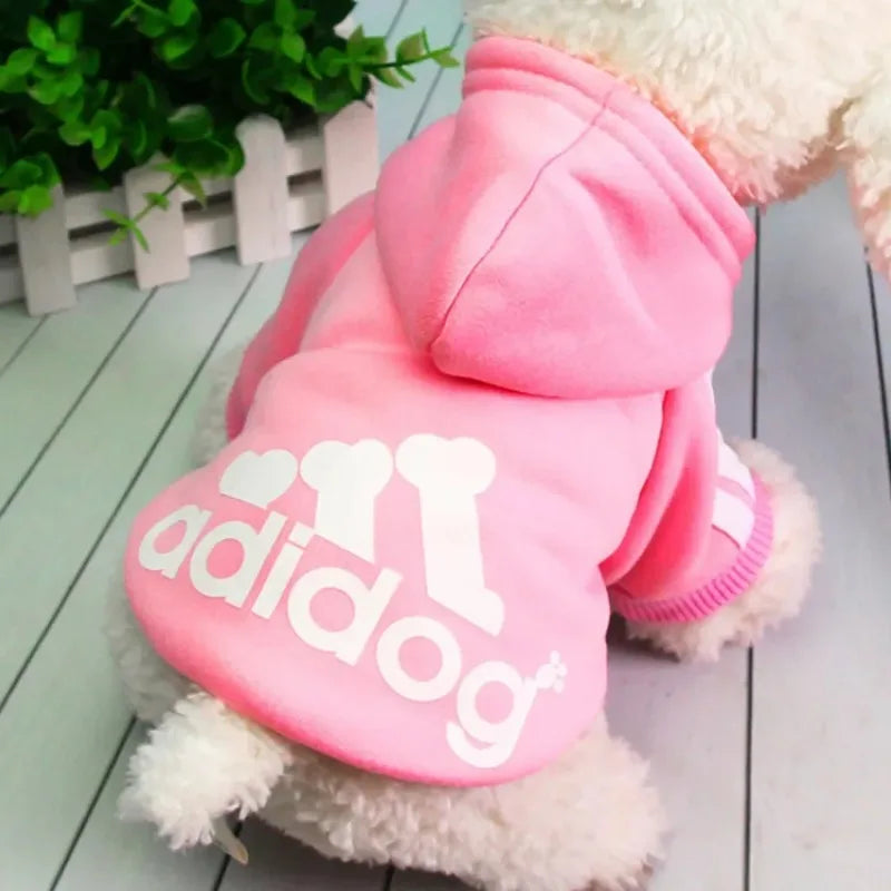 Dogs Cats Soft Hoodie Sweatshirt with Letters Autumn Winter Pet Warm Coat for Medium Large Dogs Comfortable Dogs Clothes Fashion