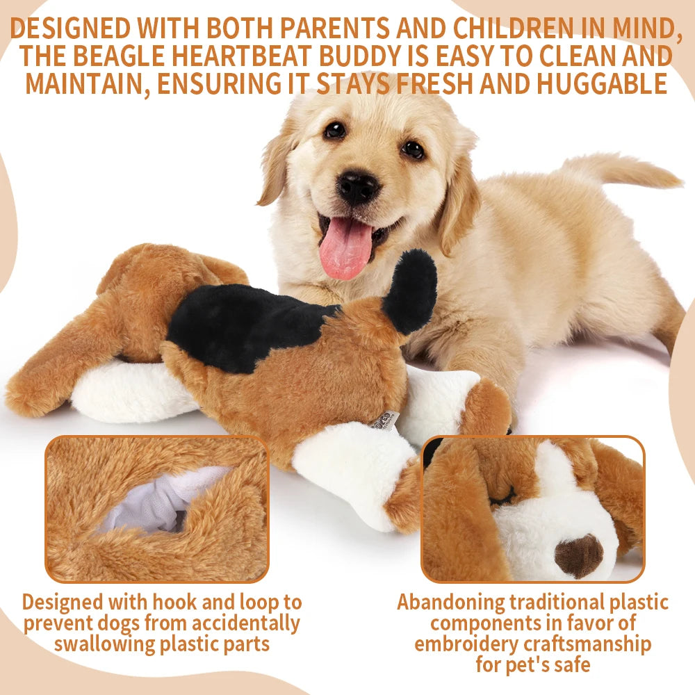 Puppy Dog Heartbeat Toy, Sleep Aid Crate Kennel Training Puppy Toy, Interactive Pet  Squeaky Chew Dog Toy