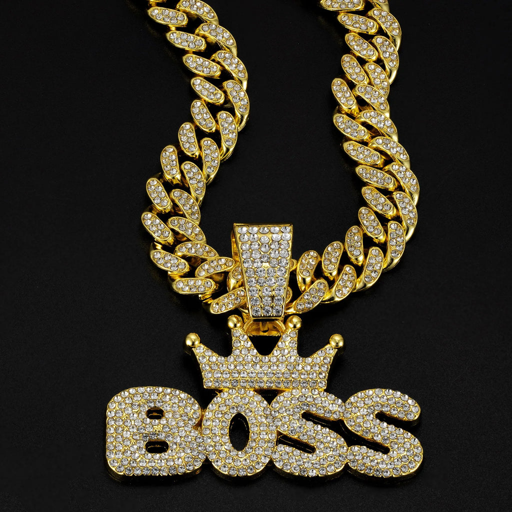 Cuban Dog Chain, Alloy Pet Dog Collar, Gold Necklace for Small to Large Dogs CEO BOSS Luxury Pendant Jewelry Accessory 2026 NEW