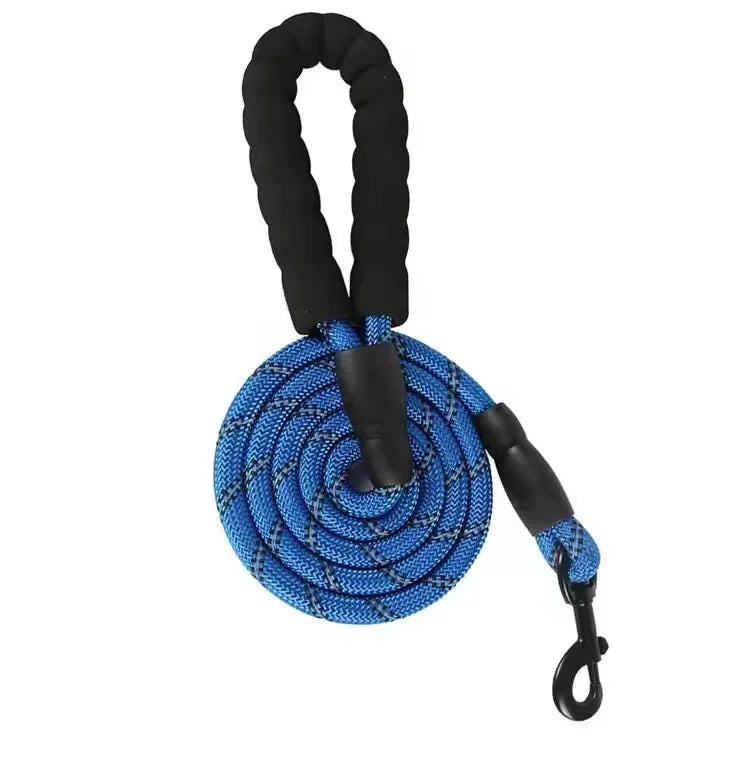 Reflective Nylon Strong Leashes for Dogs Soft Handle Dog Leash Reinforced Leash for Small Medium Large Dogs Big Dog Supplies