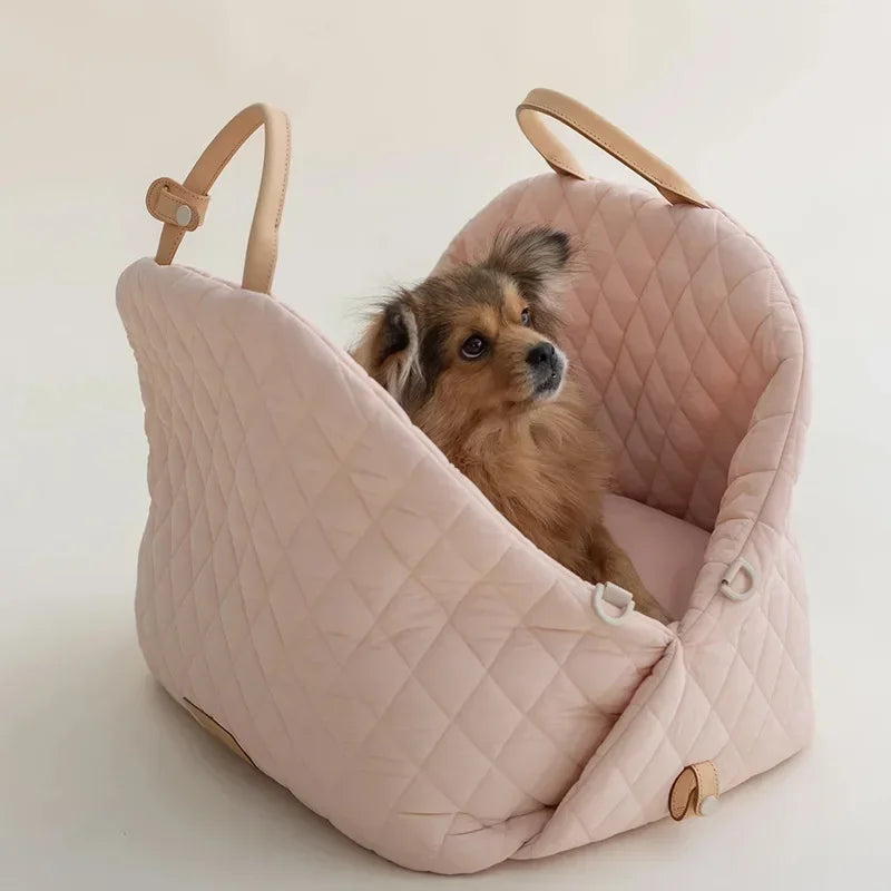 New Style Casual Fashion Luxury Pet Dog Cat Carrying Tote Bag Dog Car Carrier Booster Seat Pet Carriers