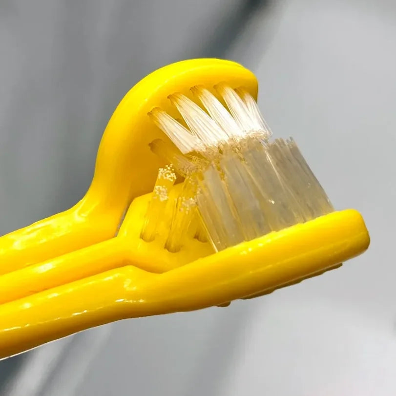 3-Sided Pet Toothbrush Dog Plastic Toothbrush Removing  Tartar Cleaning Mouth Pet  Care Cat Cleaning Mouth