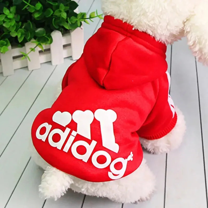 Dogs Cats Soft Hoodie Sweatshirt with Letters Autumn Winter Pet Warm Coat for Medium Large Dogs Comfortable Dogs Clothes Fashion