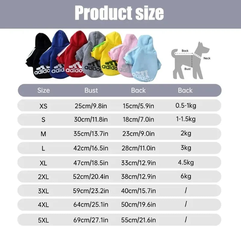 Dogs Cats Soft Hoodie Sweatshirt with Letters Autumn Winter Pet Warm Coat for Medium Large Dogs Comfortable Dogs Clothes Fashion