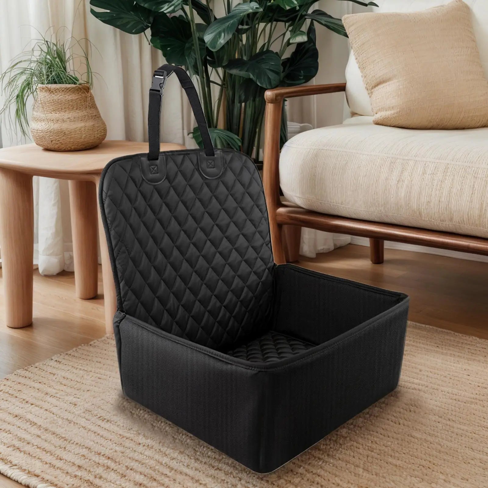 Portable Dog Car Seat Waterproof Back Seat Extender for Dogs Protector Cushion Carrier Cover Easy Clean for Bed Barrier Backseat