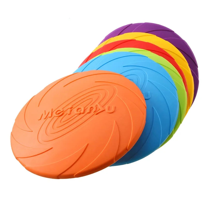 Game pet supplies OUWO dog toy upgrade multifunctional colorful frisbee fun pet dog silicone frisbee