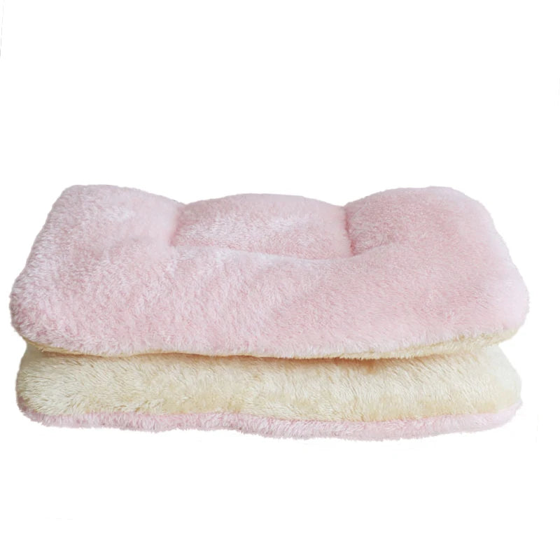 Dog Bed Thickened Dog Mat Pet Cat Soft Fleece Pad Blanket Bed Mat Cushion Home Washable Rug Keep Warm Pet Supplies cama perro