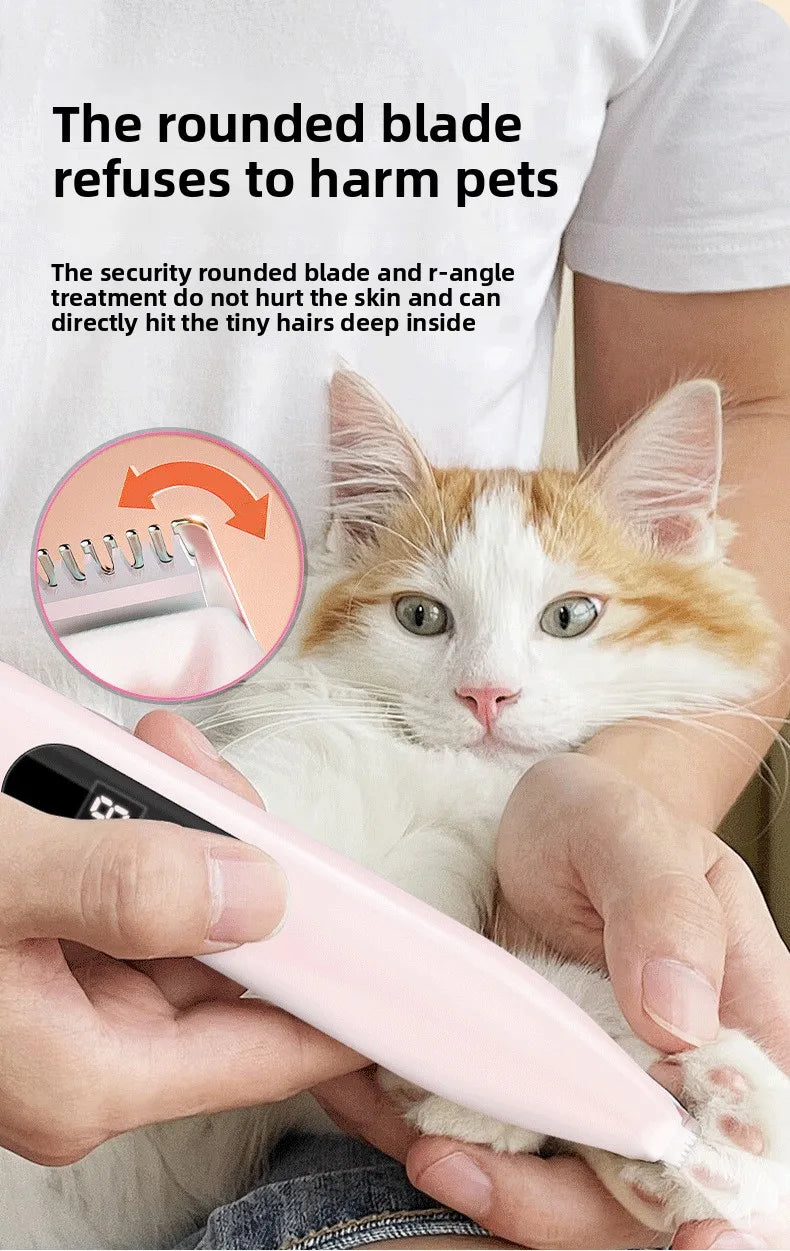 Hot Selling Cat Dog Shaving Foot Hair Charging LED Light Trimmer Foot Hair Clipper Pet Special Electric Clipper Electric Clipper