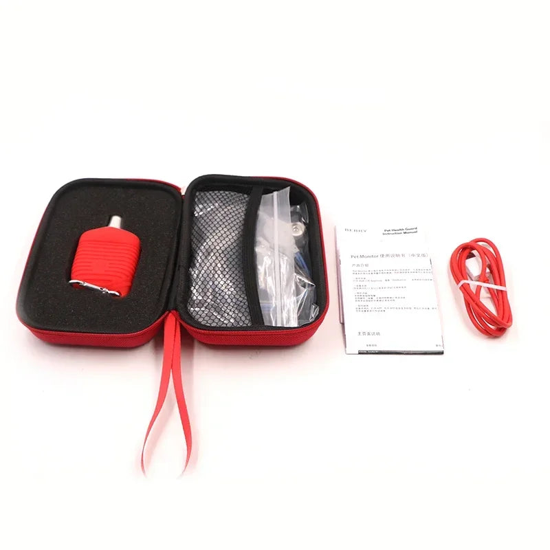 Multi-parameter Veterinary Monitor Bluetooth Smart Wear ECG Macine Pet SPO2 RESP TEMP PR  Monitor APP IOS Android