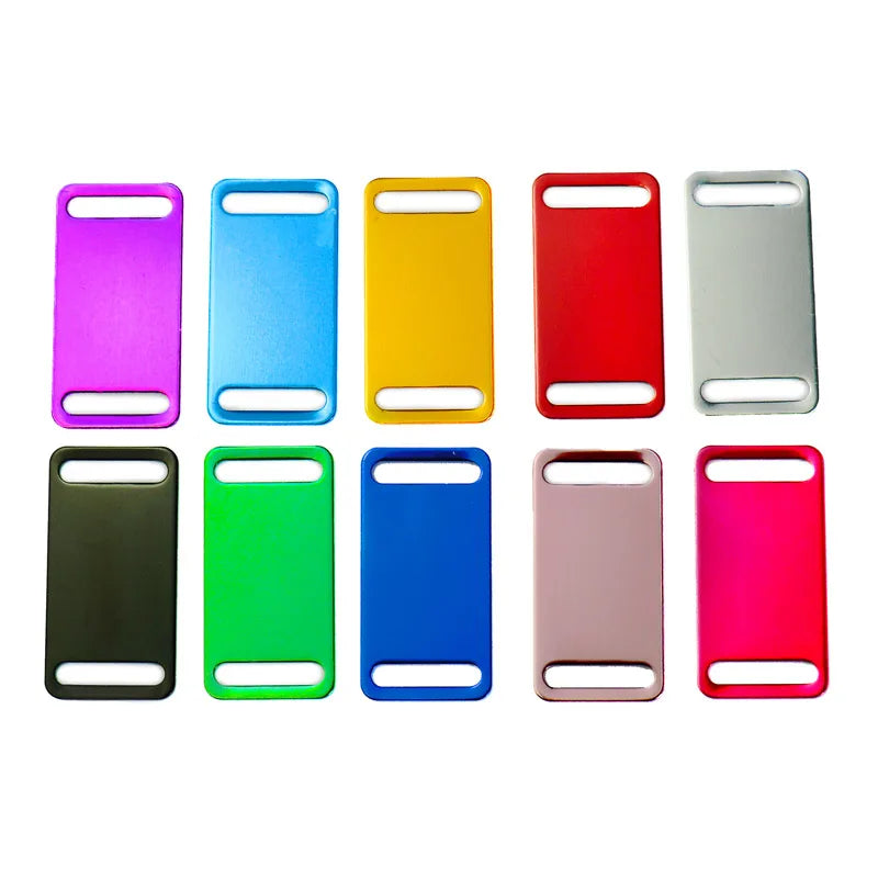 100Pcs Anodizing Aluminum Dog Tag Name Dog ID tags For Dog Collar Personalized Pet ID Dog Name Tag dog tag Customized Engraving