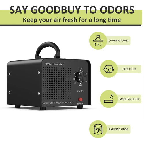 AC110V AC240V Ozone Generator 60000mg/h Ozone Machines for Home and Commercial Use Car Basement Offices Smoke and Pet Room