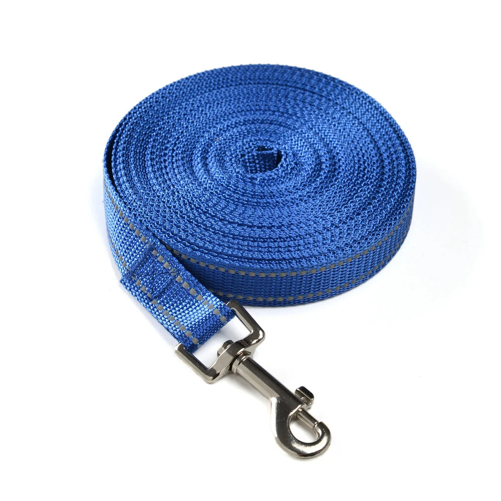 Strong Dog Leash Small Medium large Dogs Reflective Long Pets Leash Nylon Outdoor Running Pet Traction Rope Labrador Supplies