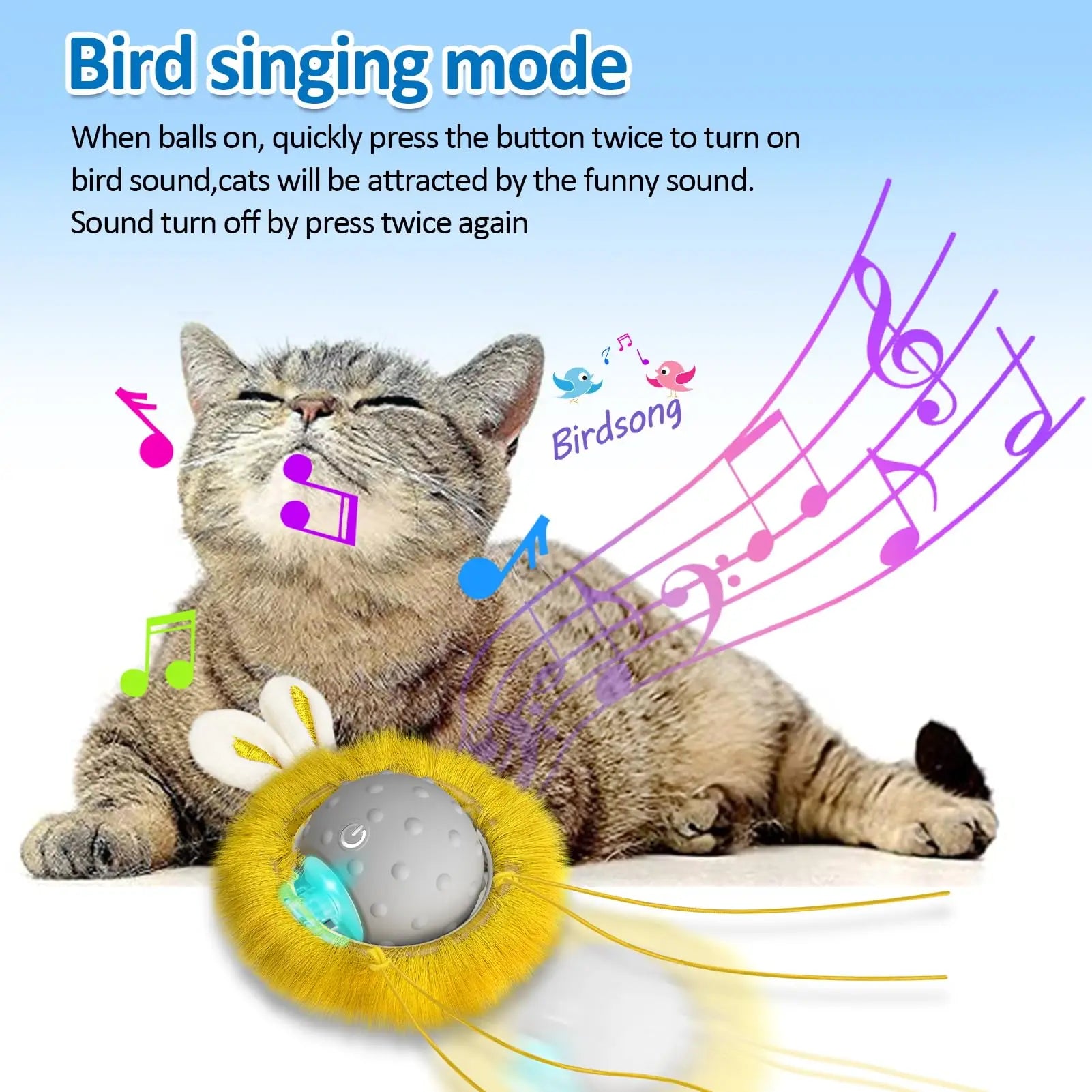 Sports Activated Interactive Cat Toy Indoor Cat with Automatic Moving Ball Toy Spinning Ball and Light Electric Cat Mouse Toys